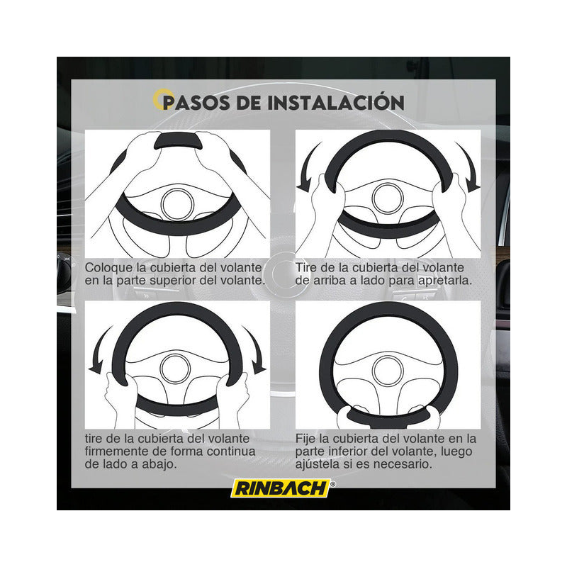 Cubre Volante Funda Fibra Carbono Volkswagen Amarok 2014