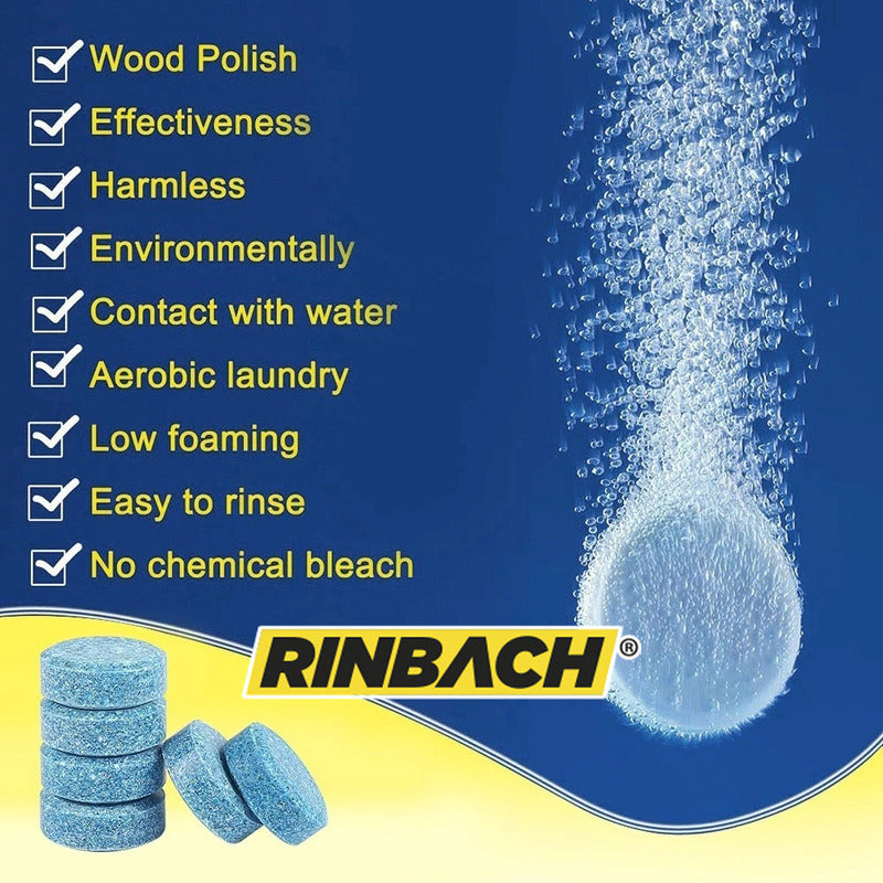 Kit 100 Pastillas Limpiaparabrisas Vidrio Cristal Rinbach®