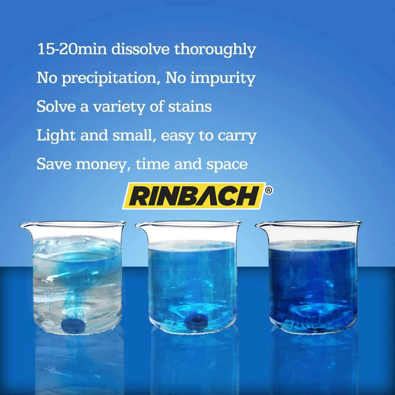 Kit 100 Pastillas Limpiaparabrisas Vidrio Cristal Rinbach®