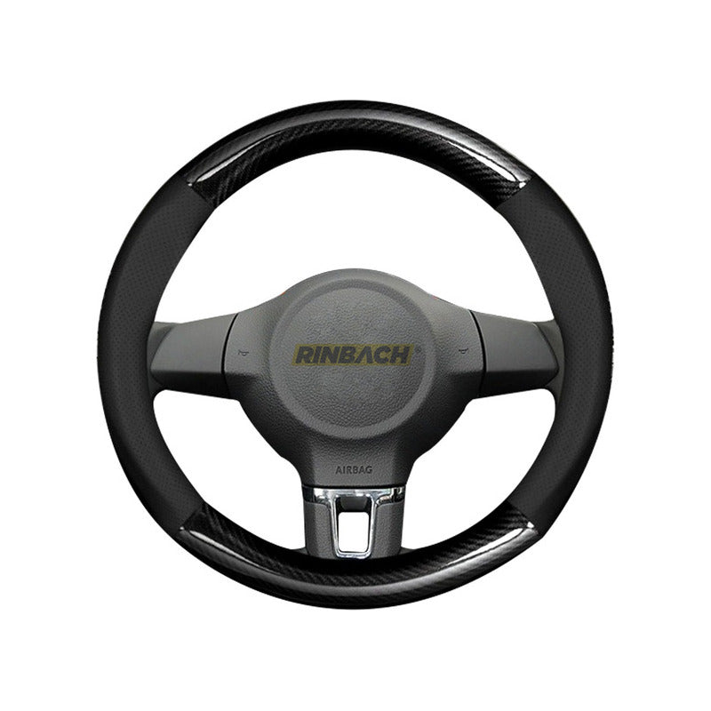 Cubre Volante Funda Fibra Carbono Fiat Mobi 2017