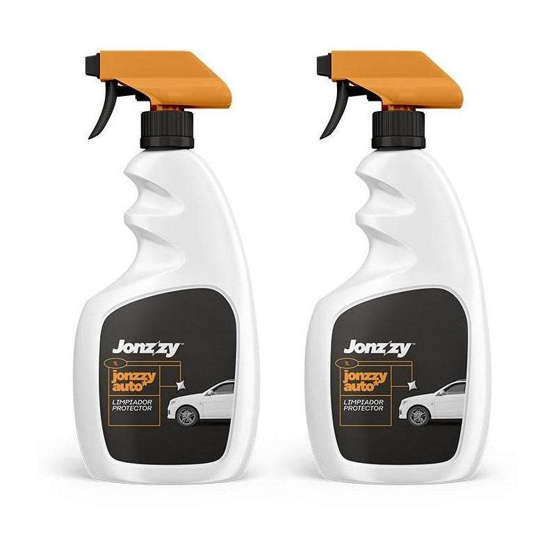 Kit 2 Limpiador Protector Abrillantador Auto Premium 1l