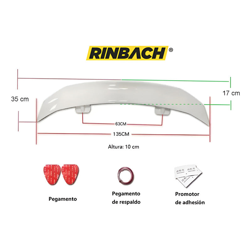 Aleron Tuning Cola Pato Negro Para Honda Civic 2013