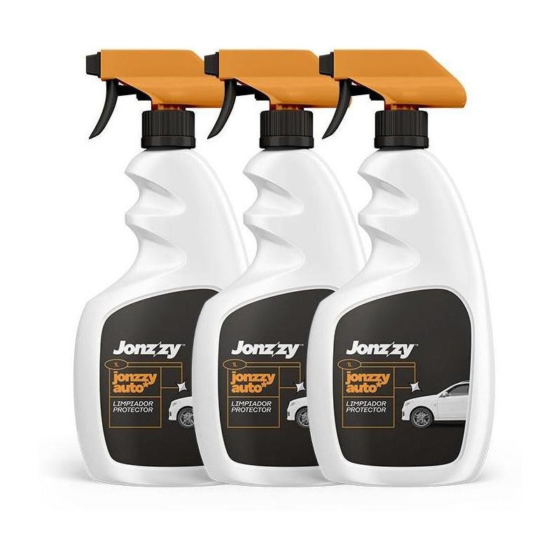 Kit 10 Limpiador Protector Abrillantador Auto Premium 1l
