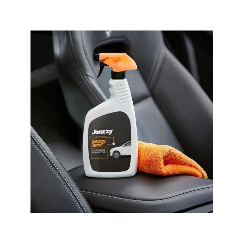 Kit 10 Limpiador Protector Abrillantador Auto Premium 1l