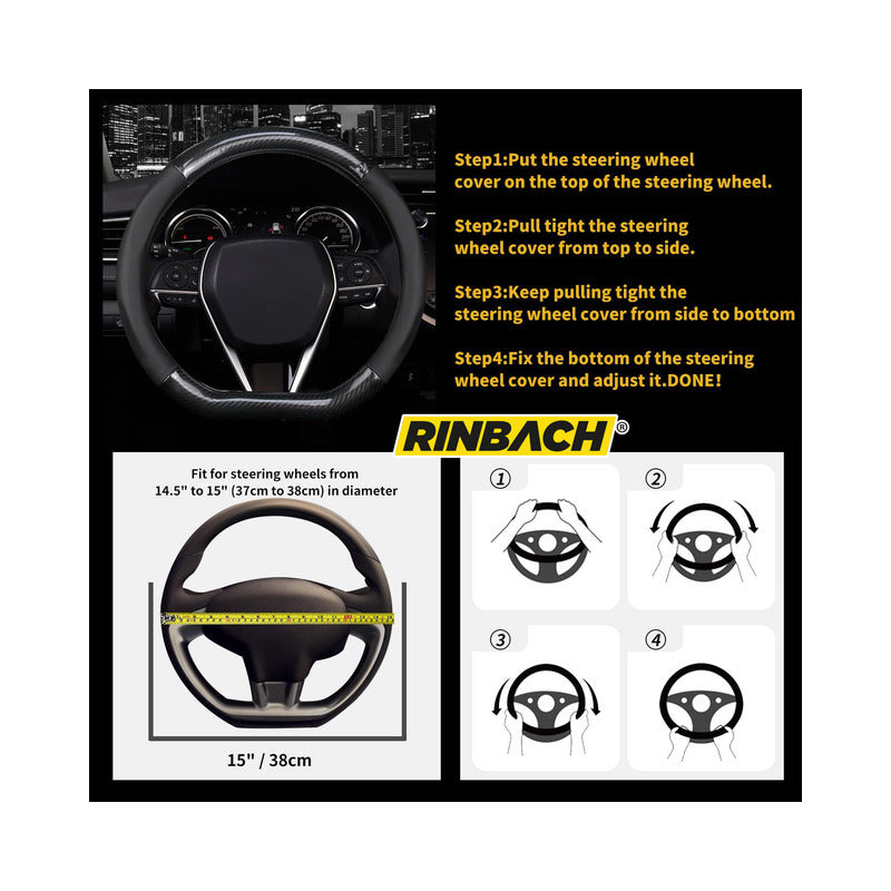 Cubre Volante Funda Fibra Carbono Chevrolet Groove 2025 D