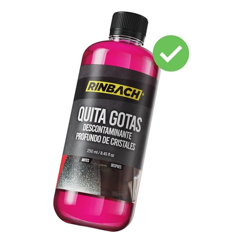 Quita Gotas Lluvia Ácida Parabrisas Rinbach® 250ml Envío