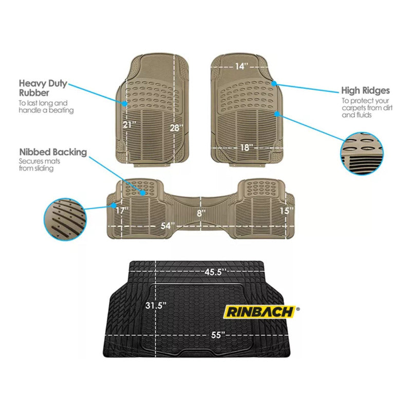 Kit Tapetes + Cajuela Baic Bj40 2022 Beige Rinbach