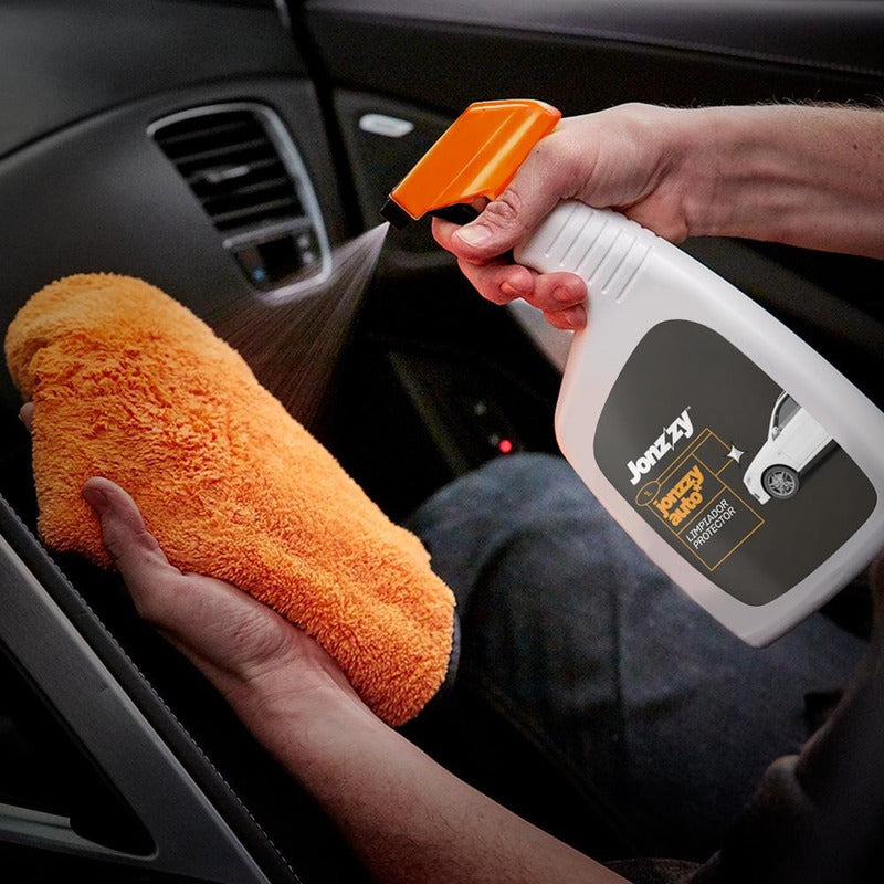 Kit 10 Limpiador Protector Abrillantador Auto Premium 1l