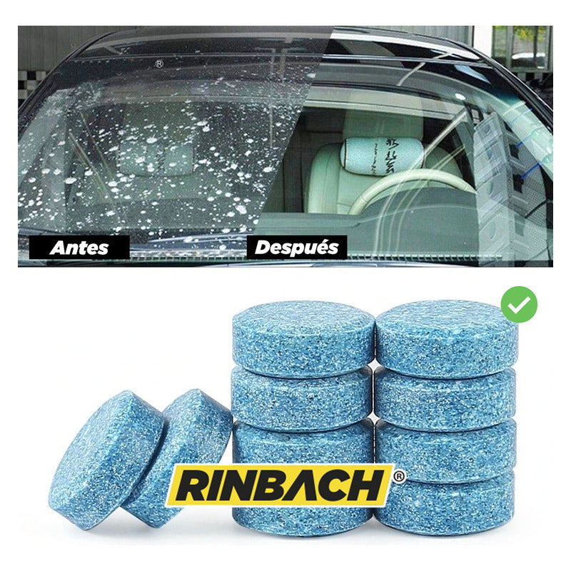 Kit 100 Pastillas Limpiaparabrisas Vidrio Cristal Rinbach®