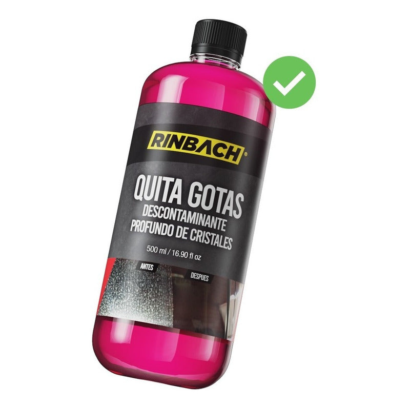 Quita Gotas Descontaminante Cristales Rinbach® 500ml Envío