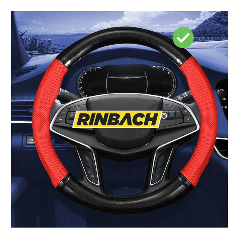 Cubre Volante Funda Red Fibra Carbono Mazda 2 Hb 2012